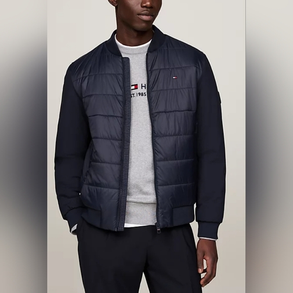 Tommy Hilfiger Navy Light Puffer Jacket XXS - Picture 1 of 7